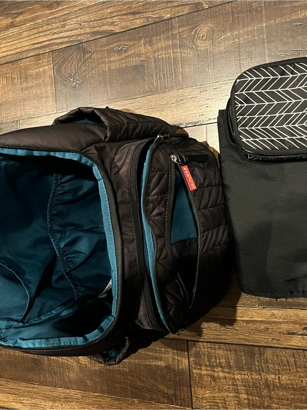 Quilted Black Men's Backpack - Unbranded